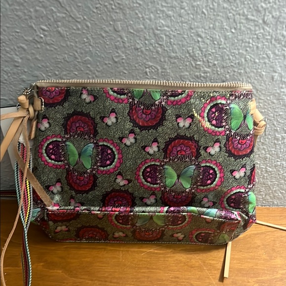 NWT Consuela Multicolor Crossbody Bag with Butterfly Print - Picture 4 of 5